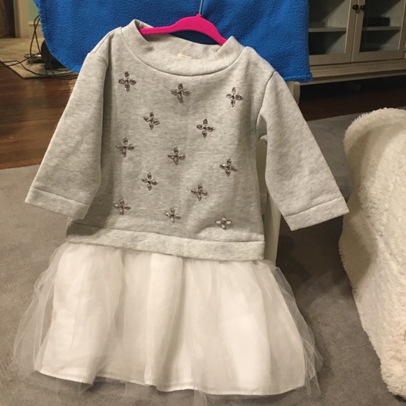 Crewcuts sweatshirt dress with tutu bottom