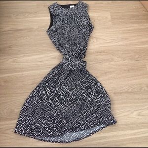 Breezy polka dot dress with matching belt