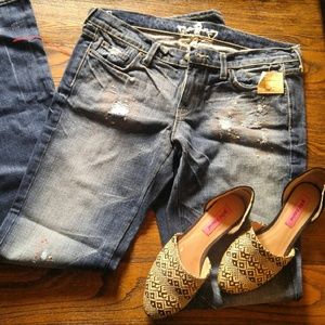 New Emerald Rice Boot Cut Jeans