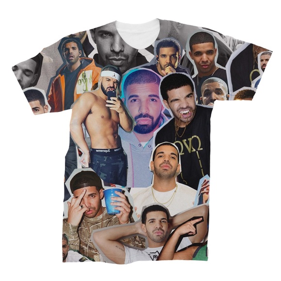 Drake Collage Shirt size L