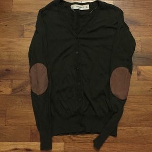 Zara forest green cardigan size S
