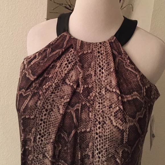 INC International Concepts Dresses & Skirts - 👗 NWT Snakeskin & Leather Dress