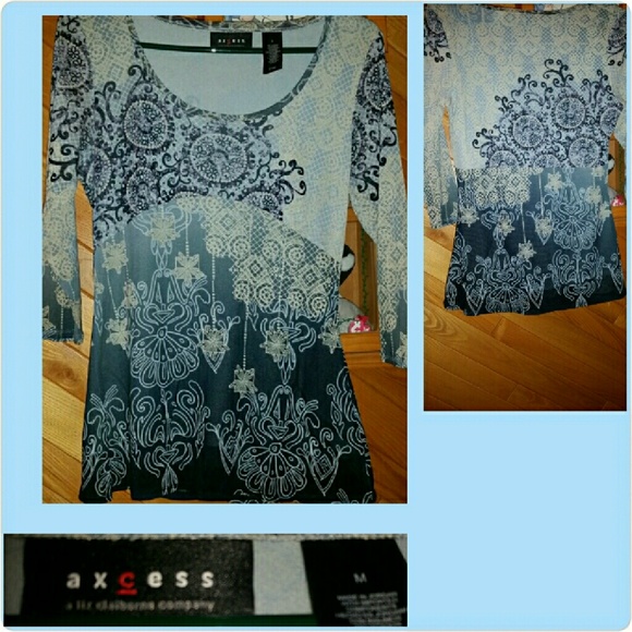 Axcess Tops - WOMENS AXCESS  LIZ CLAIBORNE BLOUSE