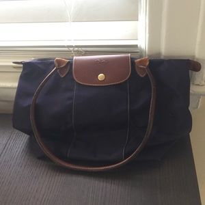 Longchamp eggplant bag
