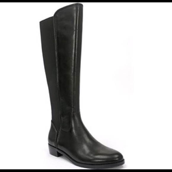 Tahari Elasticized leather boot