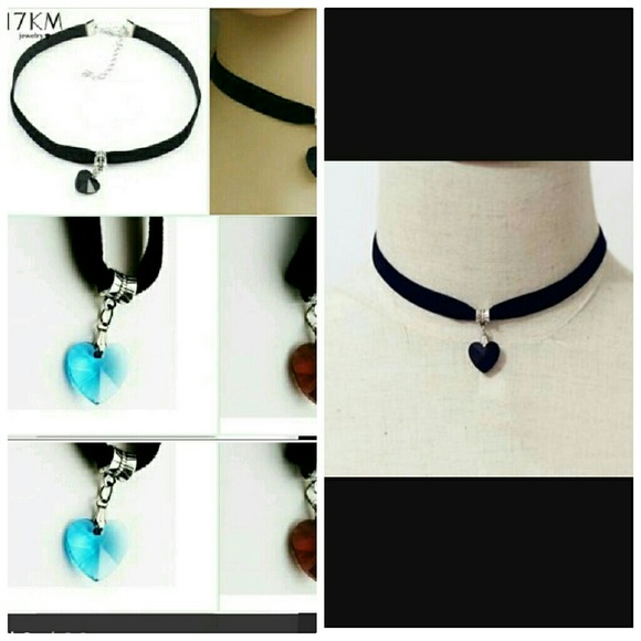 Jewelry - Heart Necklaces & Pendants Lace Chokers