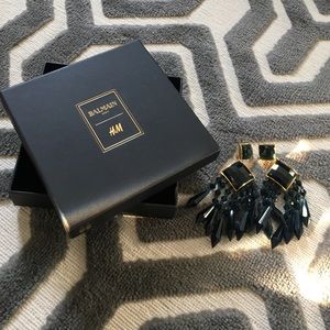 🎉HP 10/30🎉 Balmain Paris emerald jewel earrings