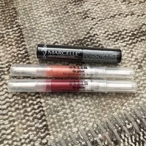 CLEARANCE NEW Stila Lip Glaze + Marcelle Mascara