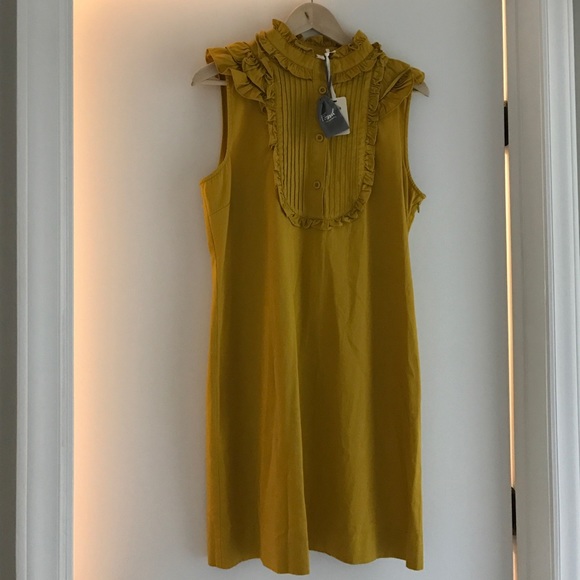 NWT Fossil Mustard Yellow Dress, Size M