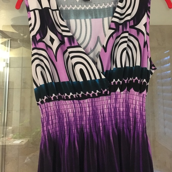 Multi color purple maxi dress - Picture 2 of 2