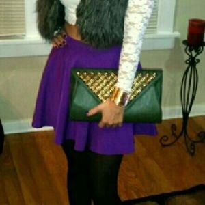 Cute flowy purple skirt