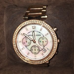 Authentic Rose Gold Michael Kors watch