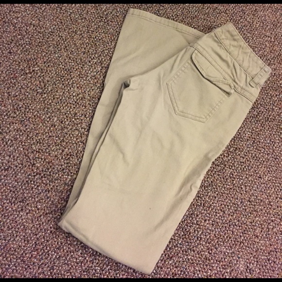 Soft stretchy khaki pants - Picture 1 of 5