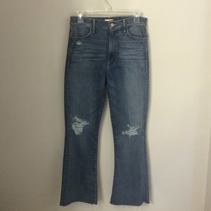 MOTHER Hustler Ankle Fray jeans