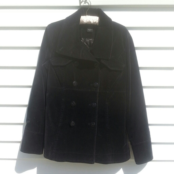 Calvin Klein Jackets & Blazers - Calvin Klein Velvet Pea Coat