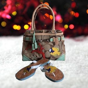 Coach Lexie Fish Thong Sandal Sz 6