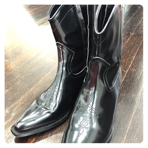 Zara ankle cow girl boots