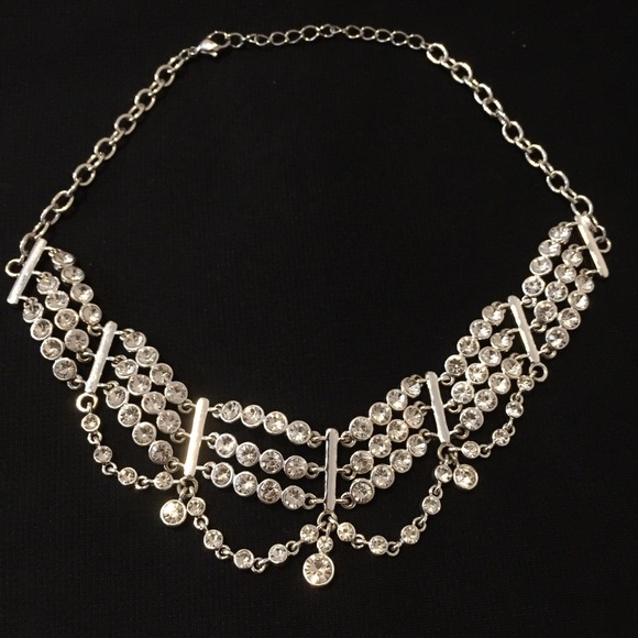 Rhinestone Necklace with Earrings