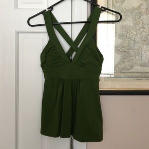 Barely worn Susana Monaco hot green top