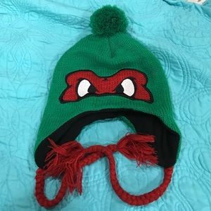 Ninja turtle knitted winter hat!