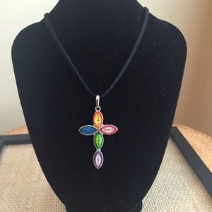 Handmade Origami Cross necklace