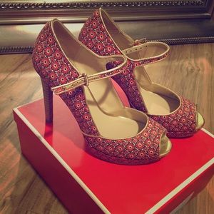 Coach peep toe Mary Janes. New condition!