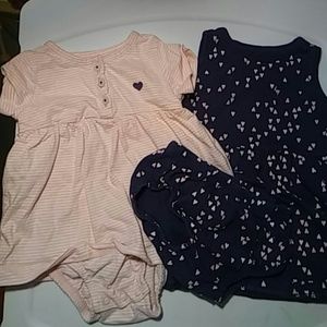 Carter's Infant Dress and Sunsuit set