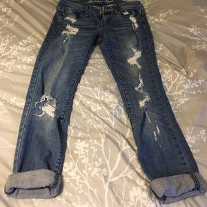 American Eagle ripped jeans