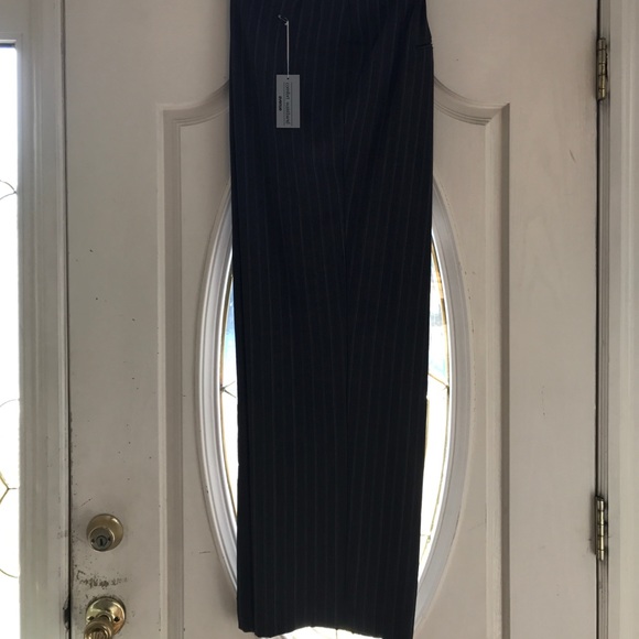 Gray/Pink pinstripe slacks