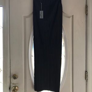 Gray/Pink pinstripe slacks