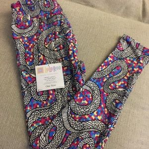 UNICORN LULAROE SNAKE LEGGINGS