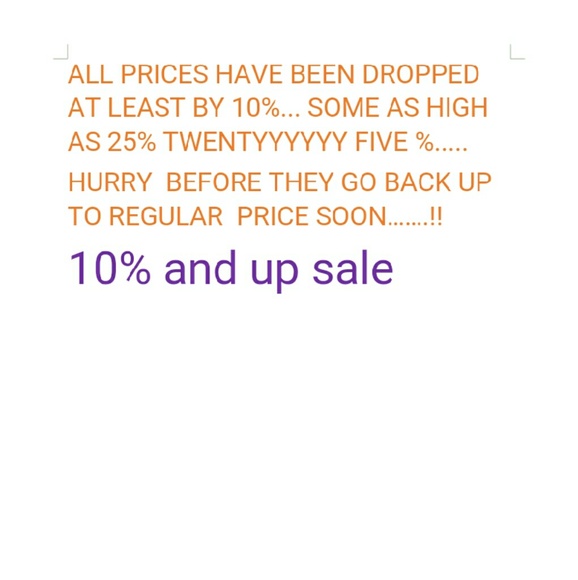 10% to 25% OFF  SALE  ENTIRE CLOSET