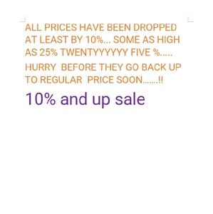 10% to 25% OFF  SALE  ENTIRE CLOSET