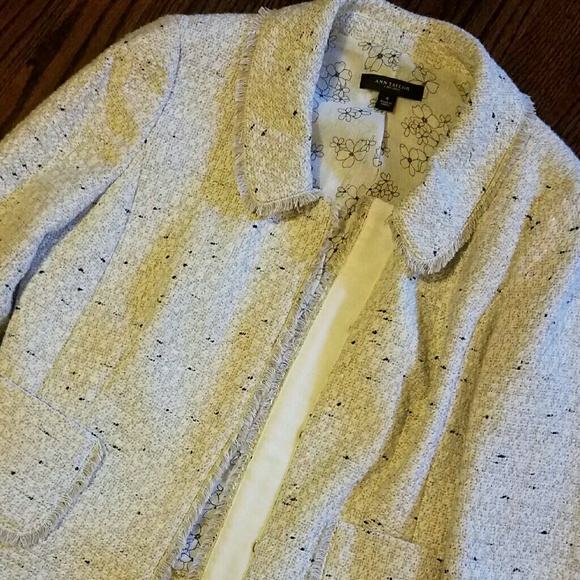 Ann Taylor boucle cropped jacket