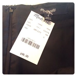 NWT Madewell Black Scuba Skirt Size 8