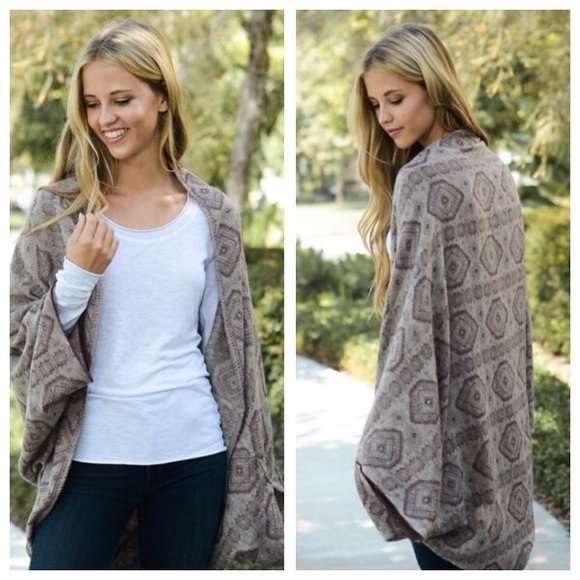 WOVEN JACQUARD KIMONO - Picture 3 of 3