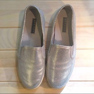 Sperry Silver Slip-on Sneakers