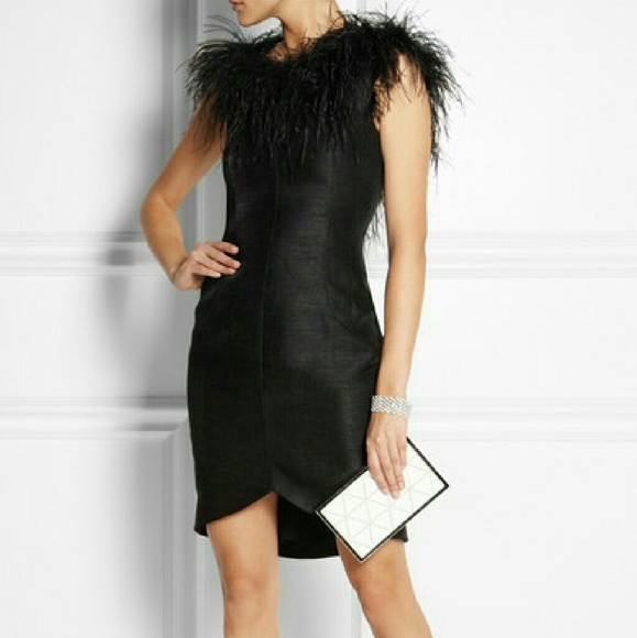 Topshop Feather Cocktail Dress