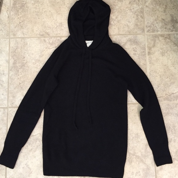 J. Crew Sweaters - XS 100% Cashmere J.Crew Black Hoodie