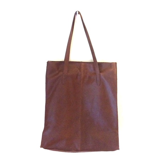 J Crew Leather Tote Bag