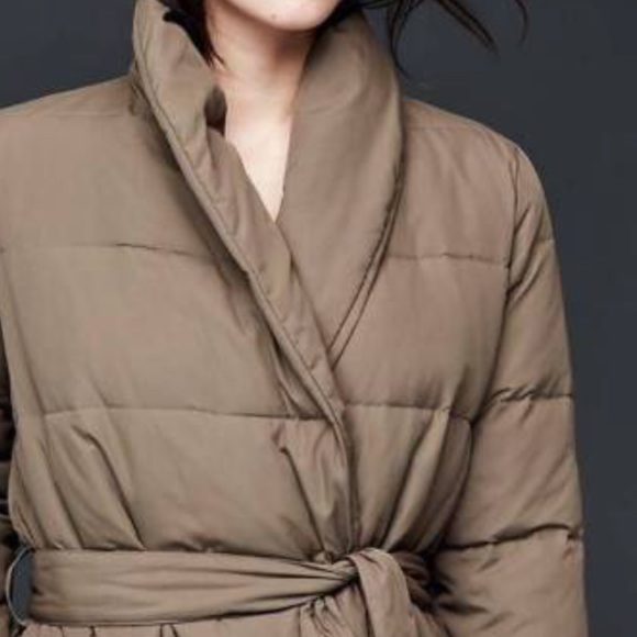 puffer wrap coat