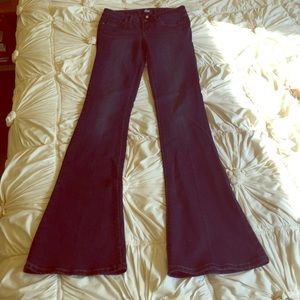 Paige dark blue flare jeans