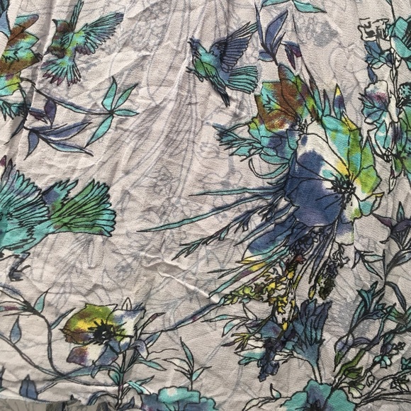 Water color print high low skirt - Picture 2 of 4