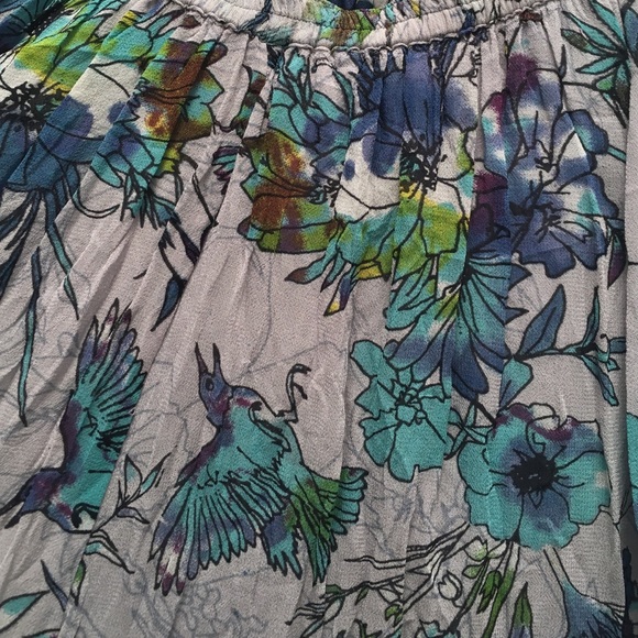 Water color print high low skirt - Picture 4 of 4