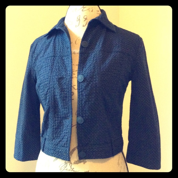 Stile Benetton cropped textured jacket