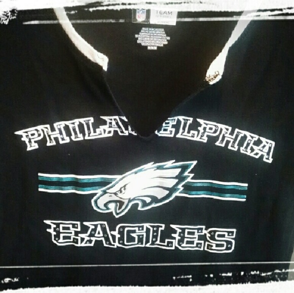Sexy Rhinestone Philadelphia Eagles T-shirt NFL