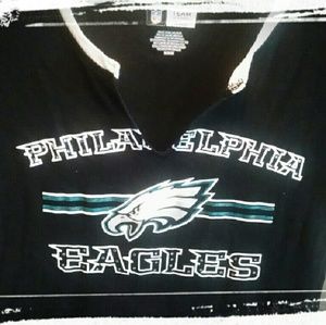 Sexy Rhinestone Philadelphia Eagles T-shirt NFL