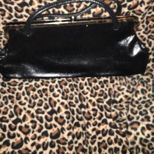 Banana  Republic black clutch