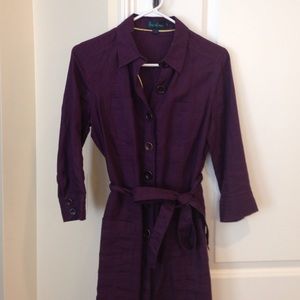 Boden Plum Shirt Dress