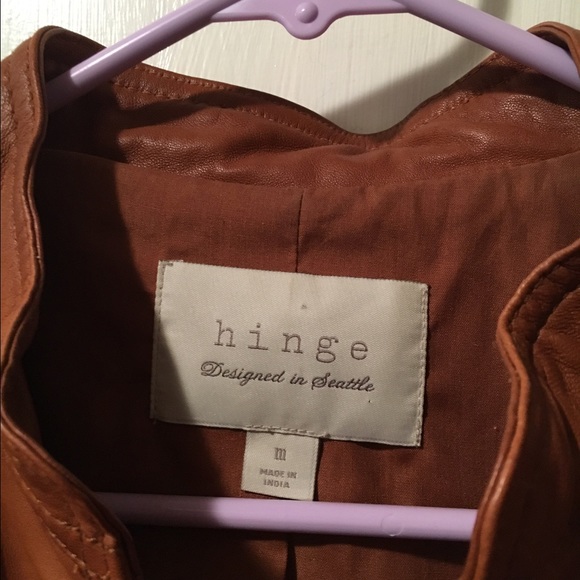 SOLD ON EBAY Hinge Puff Shoulder Leather Jacket - Picture 4 of 4